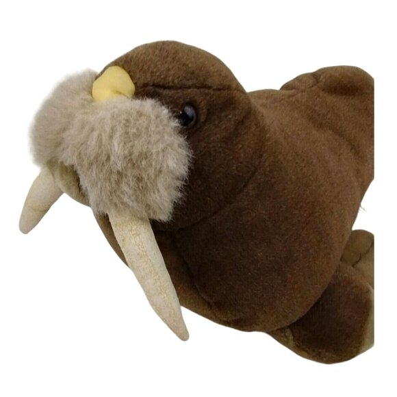 16 inch Vintage Walrus Stuffed Aquatic Ocean Sealife Animal by A and A Plush - Picture 5 of 13